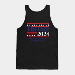 Trump 2024 Make Liberals Cry Again Tank Top